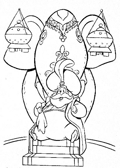 coloriage le sultan